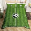 American Football Duvet Cover Set Full Size Sports Games Bedding Set Soccer Rugby Field Comforter Cover for Boys Quilt Cover Set