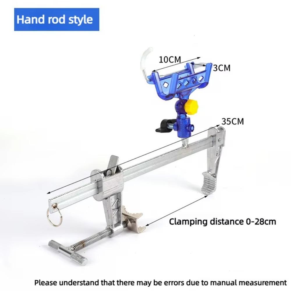 Quality Adjustable Fishing Rod Racks Rustproof Clamp on Fishing Rod Stand Heavy Duty Boat Fishing Support Frame Yacht