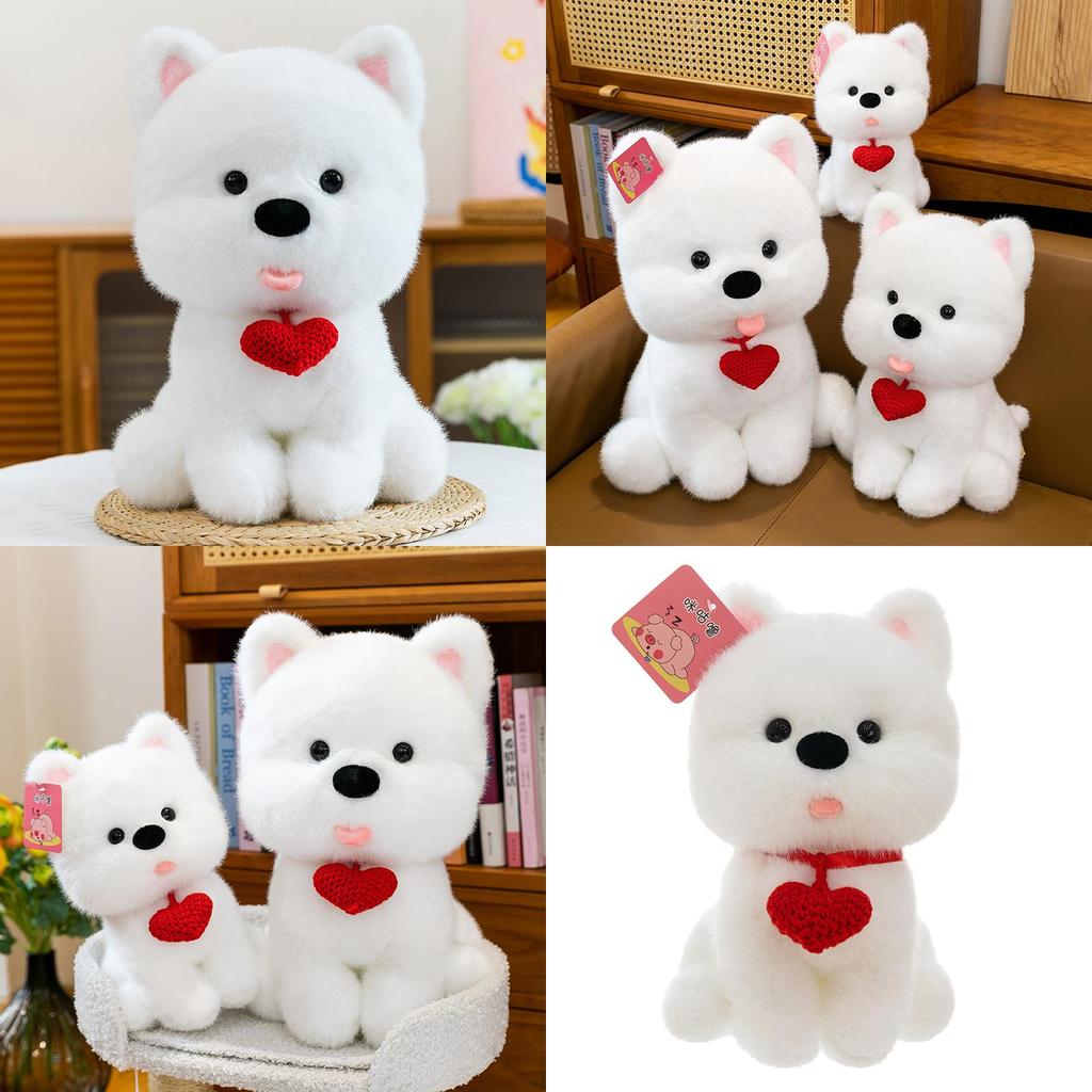 White West Highland Terrier Plush Toy Pp Cotton Filling Children Playroom Decor