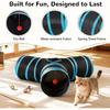 Pet Cat Tunnel Tube Cat Toys 3 Way Collapsible Tunnels for Indoor Cats Kitty Bored Peek Hole Toy Ball  cat accessories