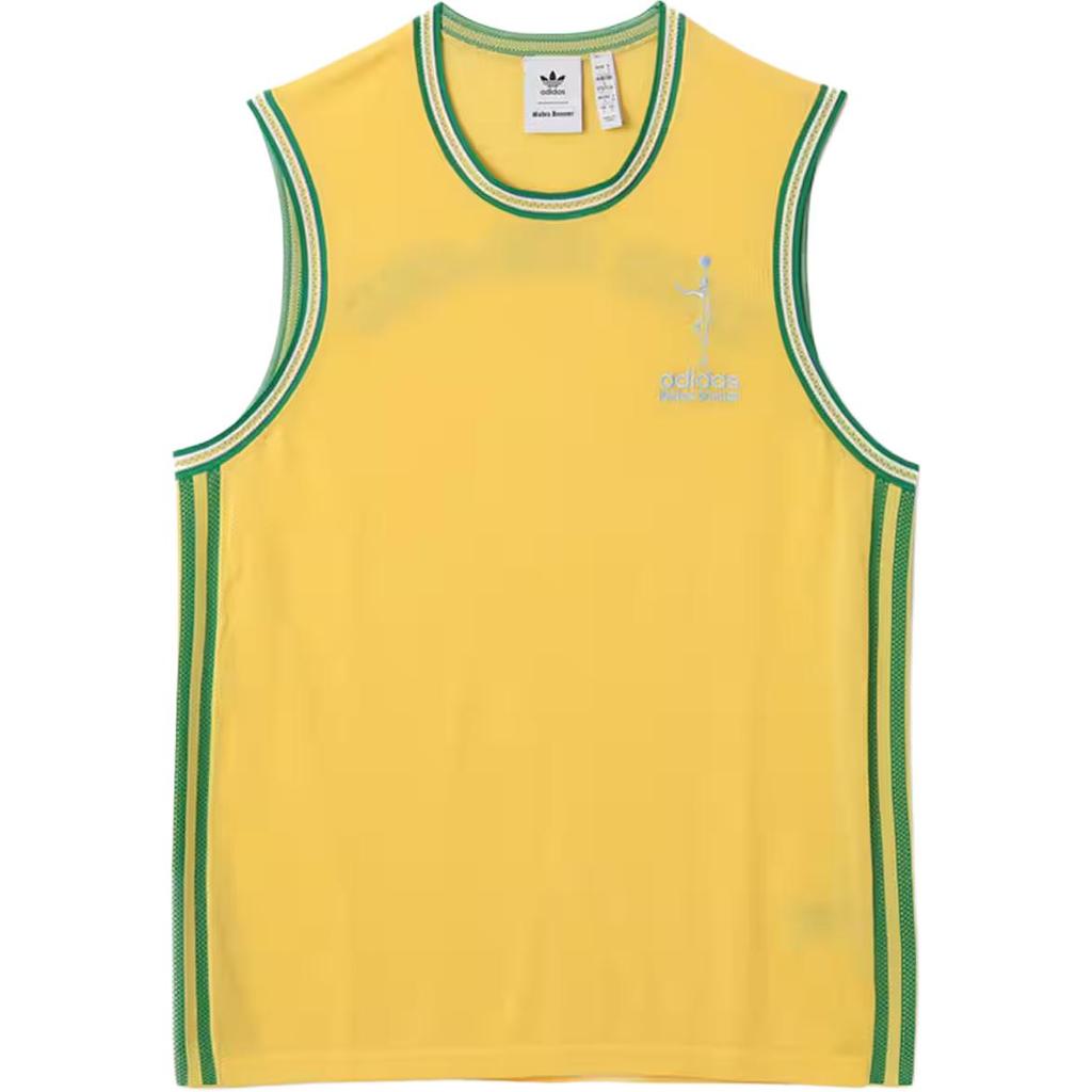 Adidas Originals Wales Bonner Abdul-Jabbar Letter Round Neck Striped Comfortable Vest Unisex Vests JY6077