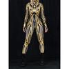 Women Sexy Psychedelic Jumpsuit Halloween Art Sun Rays Nova Print Bodysuit Holiday Party Zentai Suit Rave Outfit Unique Catsuits