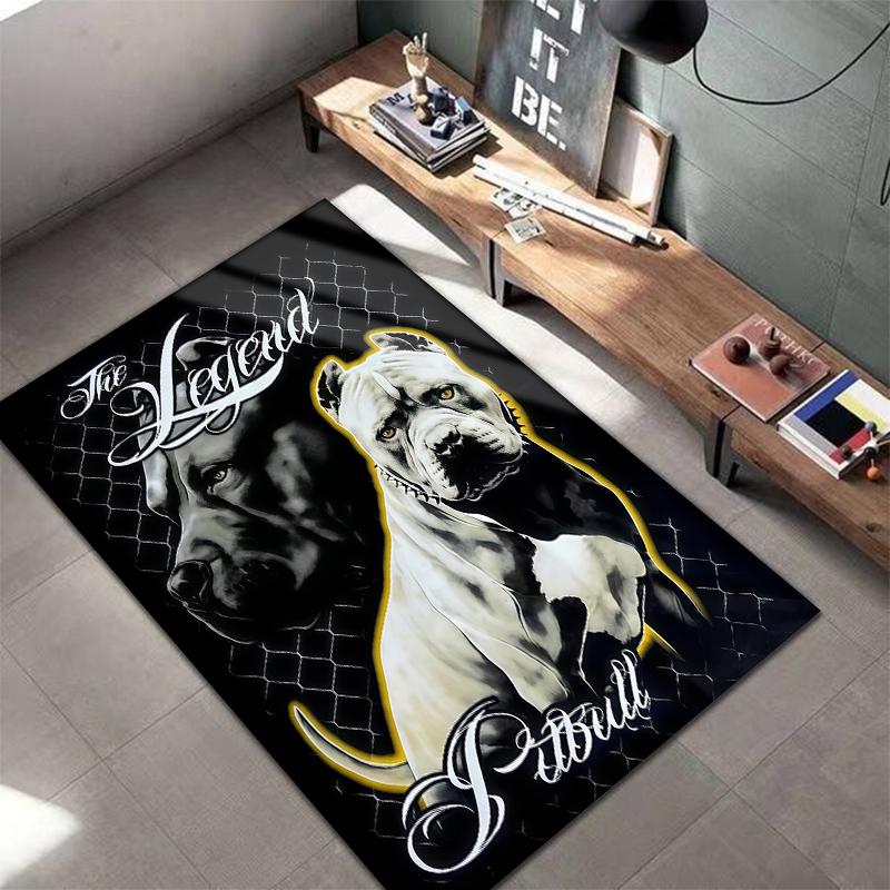 Serious Dark Animals Pattern Square Carpet,Area Rug,Carpet Rug for Living Room Bedroom Sofa Playroom Decor,Non-slip Floor Mat,Holiday Birthday Gifts