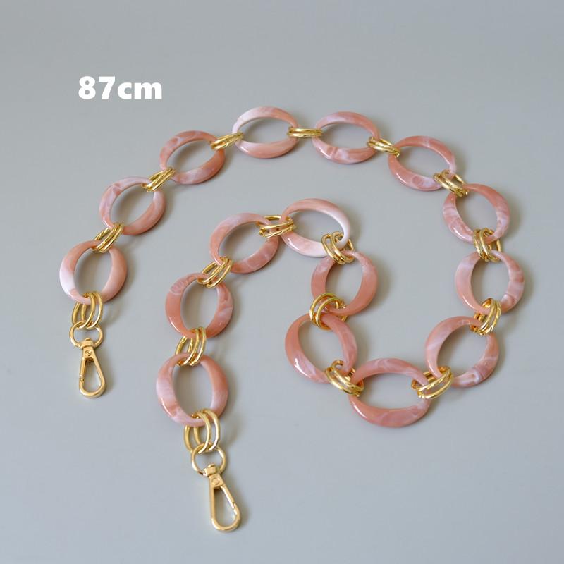 Новая модная женская сумка, аксессуары, цепочки, съемная замена, белый, красный ремешок для сумки, женский золотой чехол на плечо из смолы, цепочка для телефона