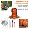 9/10.5/13inch Shawarma Skewer Stand Removable Spikes Skewer Grill Set BBQ Skewer  Picnic Grill