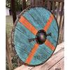 24" Medieval Shield Wooden Battle Ready Armor Vintage Viking Shield LARP Cosplay