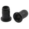 Musiclily Pro 4mm Steel Top Mount Guitar String Black of Bushings, (Set 6)