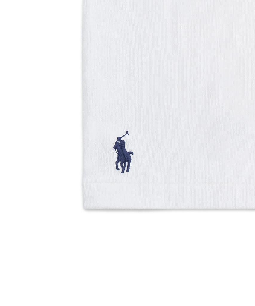 POLO RALPH LAUREN Футболка Western Logo Custom Slim Fit - Белая