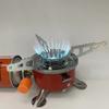 Portable Round Butane Cartridge Stove, Compact Butane Stove for Outdoor Camping and Cooking