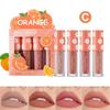 Набор матовых помад Velvet Matte Mist Lip Glaze, невыцветающий, антипригарный, фруктовый блеск для губ, набор из 4 шт., мини-дорожный набор