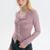 Autumn Women's Blouse Sexy Temperament Knitted Cardigan Single-breasted Long-sleeved Tide Top