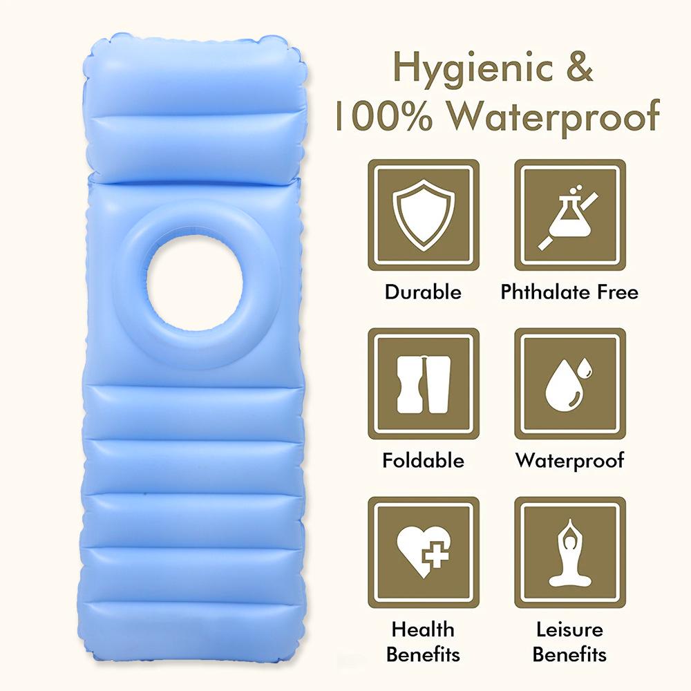 ПВХ Надувной Водный Матрас для Плавания и Йоги - Плавучая Кровать для Беременных