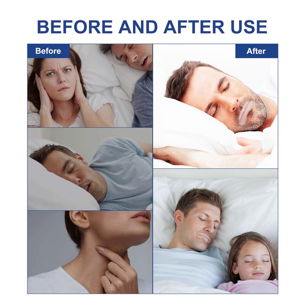 Пластыри для сна Пластырь против храпа Пластырь для дыхания с закрытым ртом Подходит для мужчин и женщин 90 штук Пластырей для сна