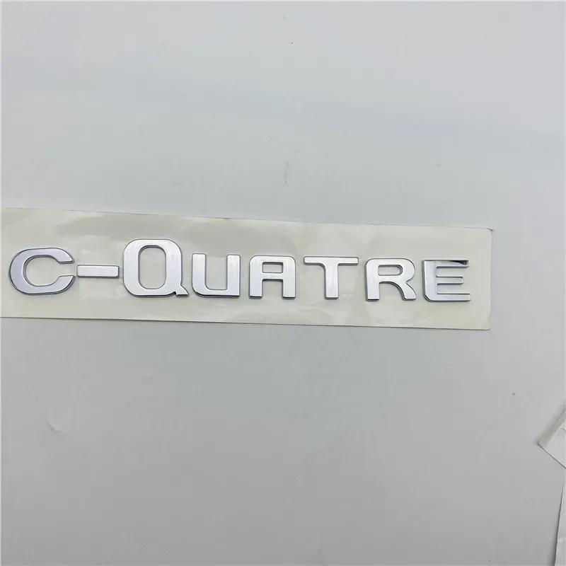 Tailgate Emblem Rear Boot Lid Logo Nameplate Sticker For C2 C4 C5 2.3 C3-XR C-elysee C-QUATRE