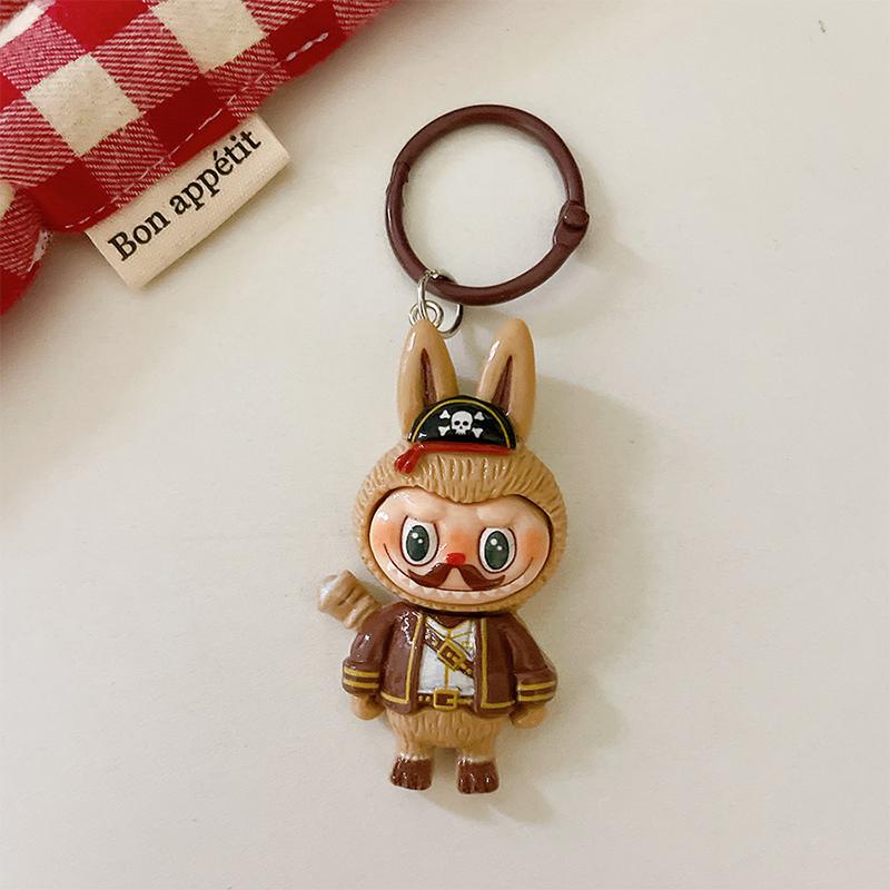 Мультяшный милый брелок Лабубу, забавный автомобильный брелок, телефон, подвеска, изысканный рюкзак, украшения, аксессуары, праздничные подарки
