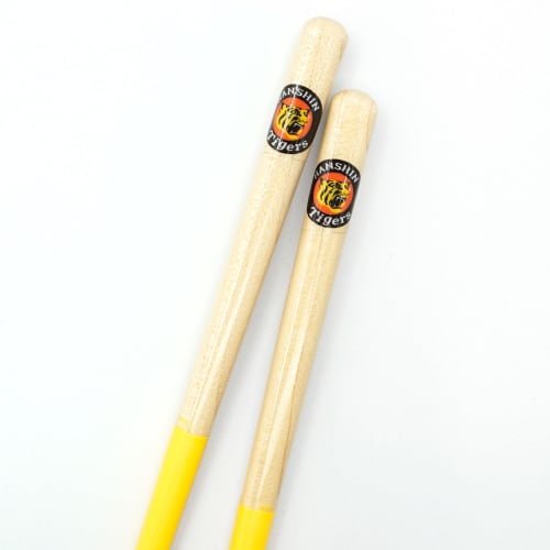 Hyozaemon Kattobashi Color Hanshin Tigers Chopsticks, Made in Japan, 22.5cm
