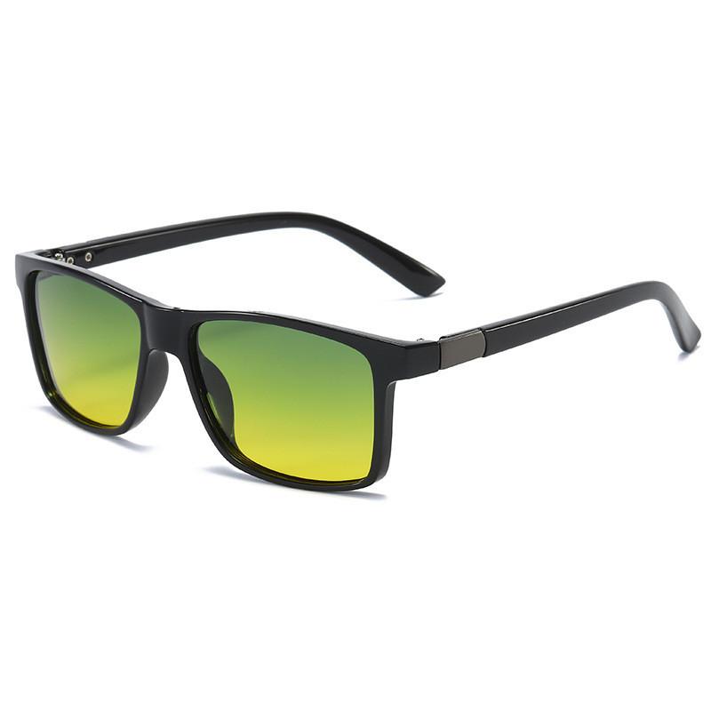 Stylish Uv400 Polarized Sunglasses For Men With Black Frame And Grey Lens For Outdoor Activities
