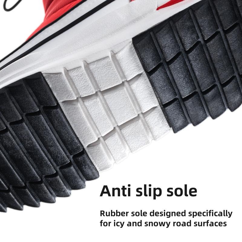 Женские и мужские зимние ботинки с толстым флисом, теплые и нескользящие, короткие ботинки