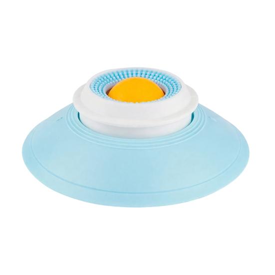 Миска для вылизывания для питомцев, кормушка для жидкого лакомства для собак, игрушка для вылизывания с присоской, забавная медленная кормушка с вращающимся шариком, нескользящая миска для вылизывания для собак, кошек, для обогащения