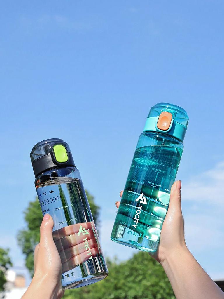 750 мл спортивная бутылка для воды высококачественная бутылка для питья из тритана с соломинкой портативная прочная чашка для занятий спортом в спортзале и фитнесе на открытом воздухе