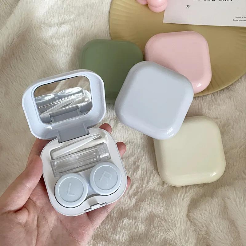 1 шт. Женский цветной футляр для контактных линз Sweet Style, косметический футляр для контактных линз, дорожный набор, аксессуары для очков