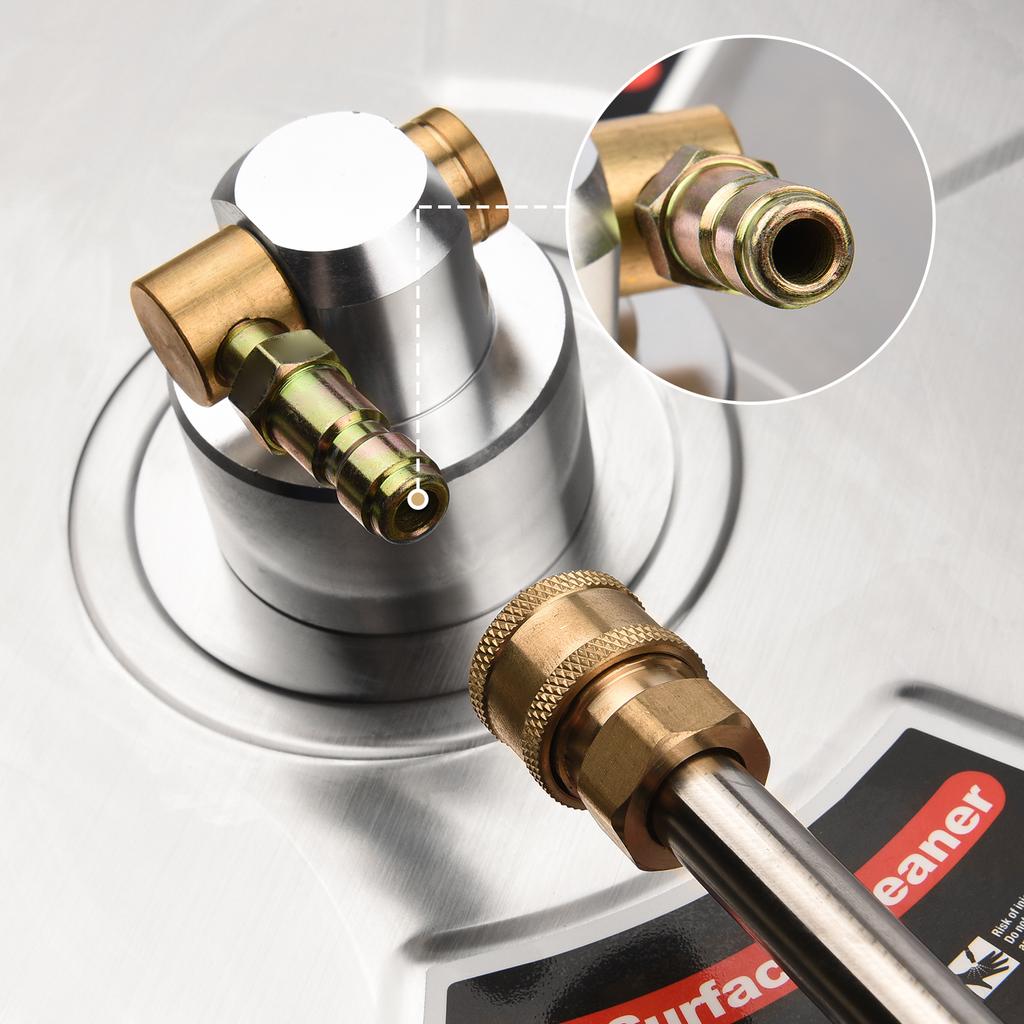 38cm/ 15inch Pressure Washer Surface Cleaner Stainless Steel Housing Power Washer Accessory with