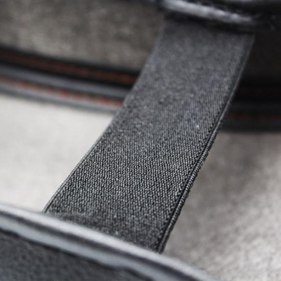 Black+Red Line Console Armrest Box Leather Cover Trim For Cadillac ATS 2013-
