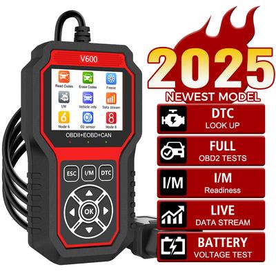 Автомобильный диагностический инструмент OBD2 сканер определение напряжения аккумулятора профессиональный поиск кодов неисправностей диагностика кодов неисправностей проверка датчика кислорода цветной дисплей 2,8 дюйма