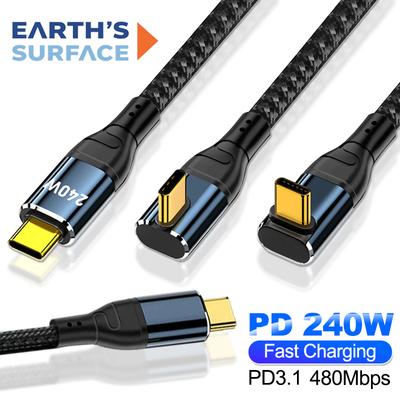 Кабель для быстрой зарядки USB Type C 240 Вт PD3.1 480 Мбит/с Передача данных Провод для зарядки USB C для iPhone 16 Xiaomi Samsung Ноутбук Кабель USBC