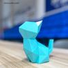 ORIGAMIPLANET 3D Набор для оригами Кот в лунном свете Бумажный Домик Бумажный 3D Бумажный Ручная работа Домашний DIY Набор для творчества в подарок для взрослых и детей Возраст - Котёнок,