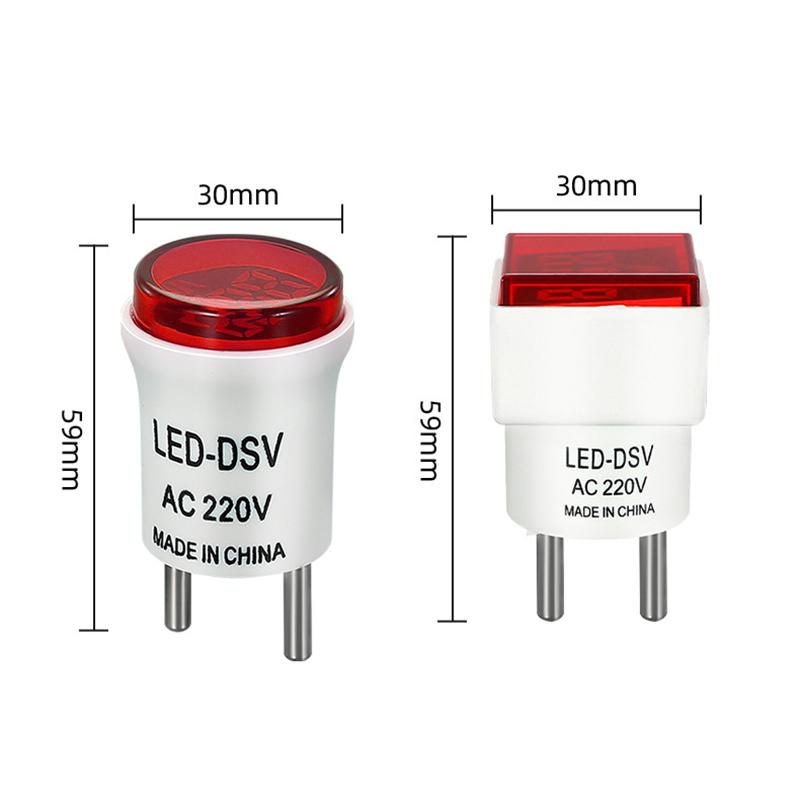 Квадратные цифровые напряжения указывают AC220V/230V Тестер домашней цепи Простая установка Универсальный домашний измеритель напряжения переменного тока