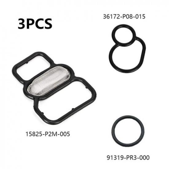 91319-PR3-000 36172-P08-015 15825-P2M-005 3X Solenoid Gasket Kit For Honda Civic