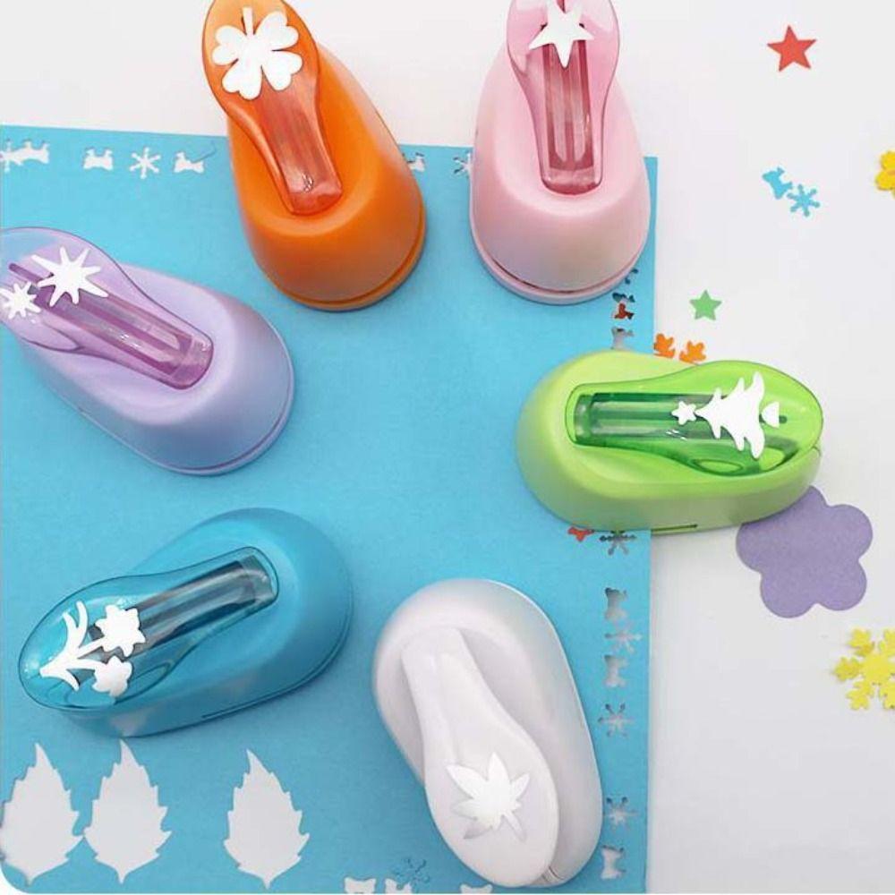 Star Shape Paper Embossing Machine Handmade Paper Cutting Tools Punch Hole Puncher  School Supplies