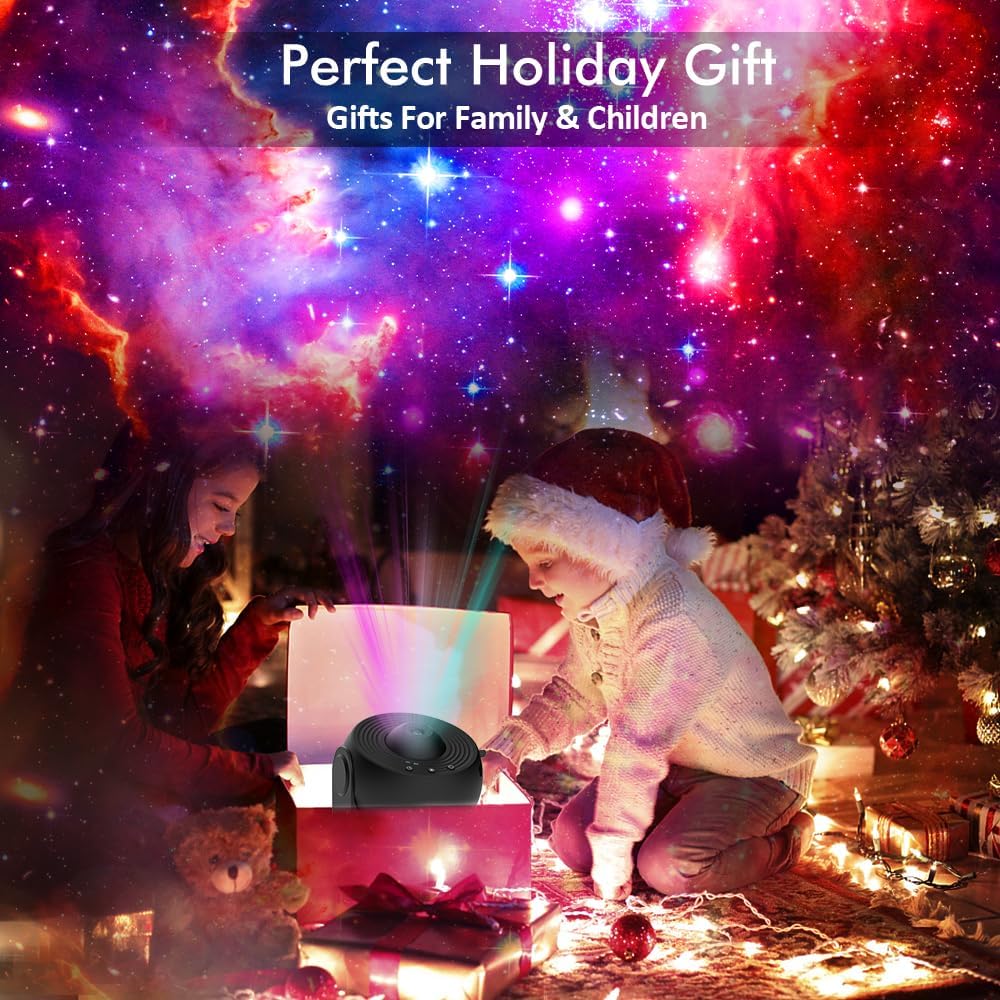 Star Projector,Planetarium Projector Galaxy Projector for Bedroom,360 Degree Rotation Galaxy Night Light with 4K Replaceable 13 Galaxy Discs Large