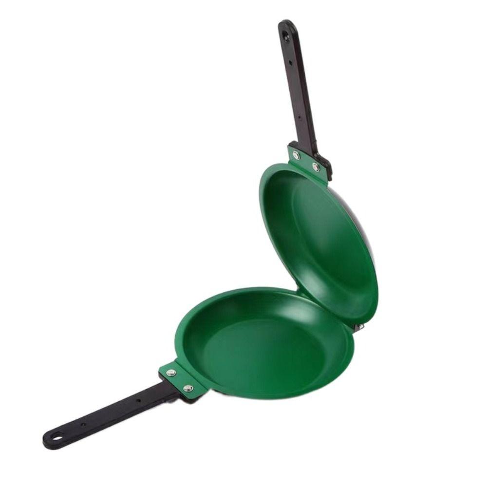 Round Double Side Frying Pan Non-stick Pancake Maker Household Muffin Pan Ham