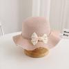 [Misia Luxury] Солнечная шляпа, Шляпа, Кепка, Соломенная шляпа, Детская, Для мальчиков, Для девочек, Детская, Летняя, Пляжная, Для улицы, Дышащая, Защита от солнца, Защита от УФ-лучей, Лента,