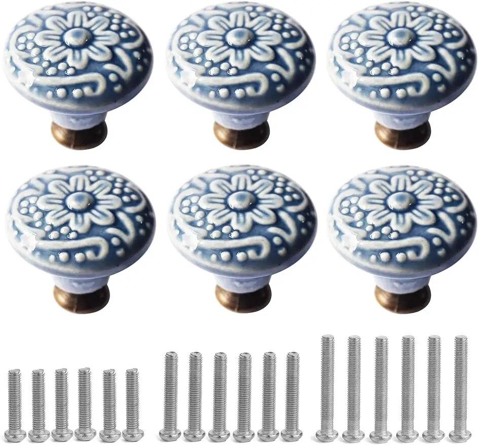 Керамические ручки для кухонного шкафа, ручки для выдвижных ящиков, ручки для комода, круглые ручки для комода, ручки и ручки для ящиков для домашней мебели