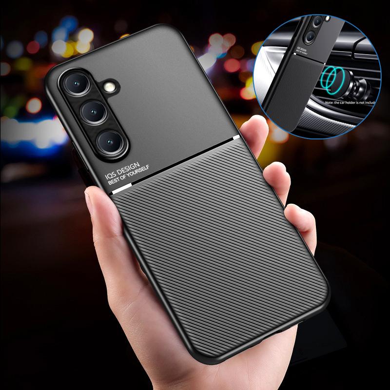 Роскошный кожаный магнитный чехол для Samsung Galaxy A16 A06 A55 A35 A25 A15 M15 M35 M55 5G Мягкая рамка противоударный силиконовый чехол-накладка