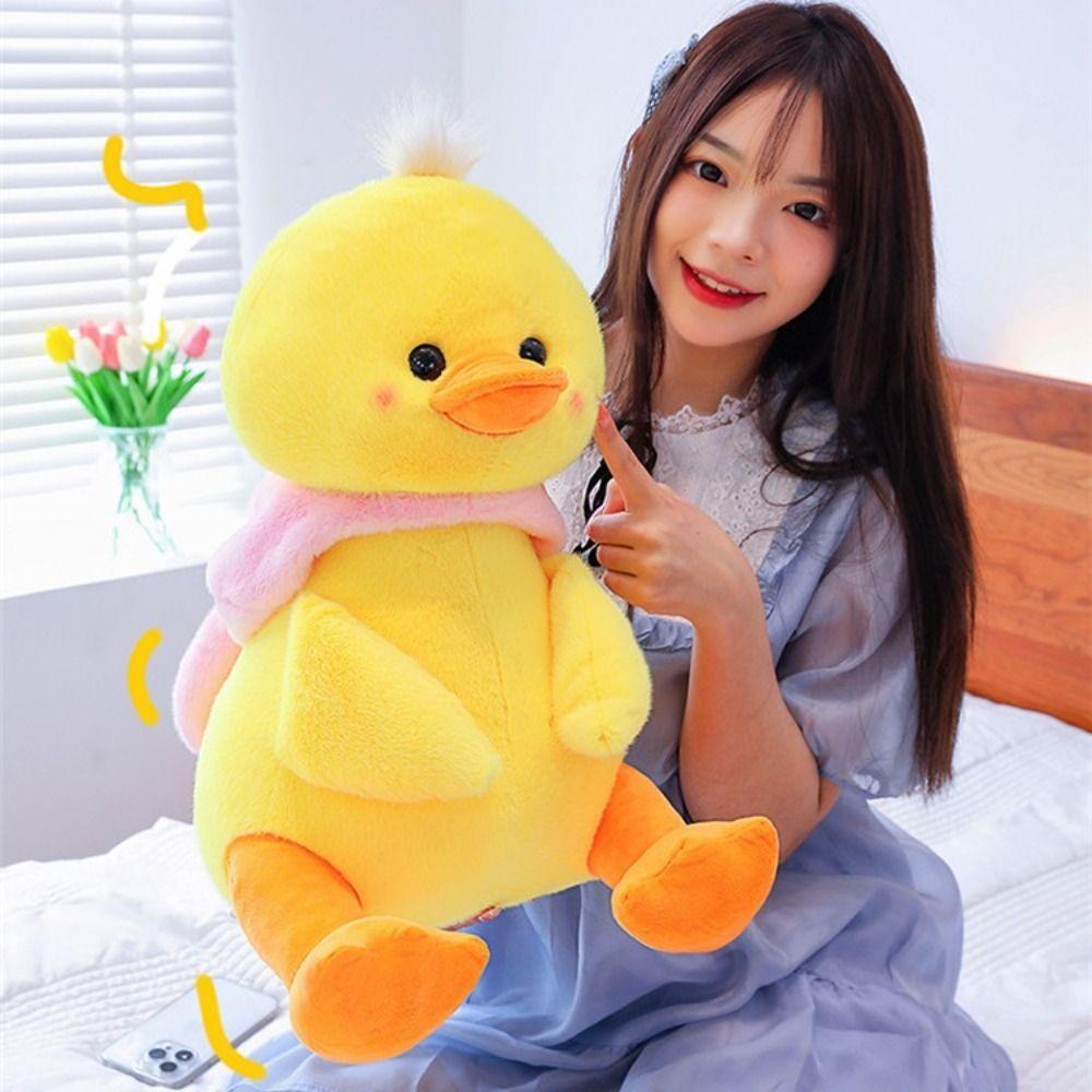 Ornament Bear Hood Duck Appease Doll Soft Rabbit Hood Duck Stuffed Doll  Sofa Decor