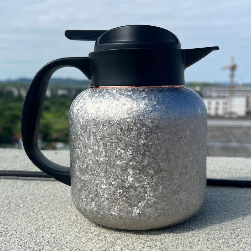 Le Hu Jian Pure Titanium Vacuum Insulated Cup with Magnetic Lid and Laser Engraving - Anti-Drop Stewing and Soaking Cup, New Model.