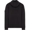 STONE ISLAND Zipped Hoodie Black Men Outerwear 791566853-V0029