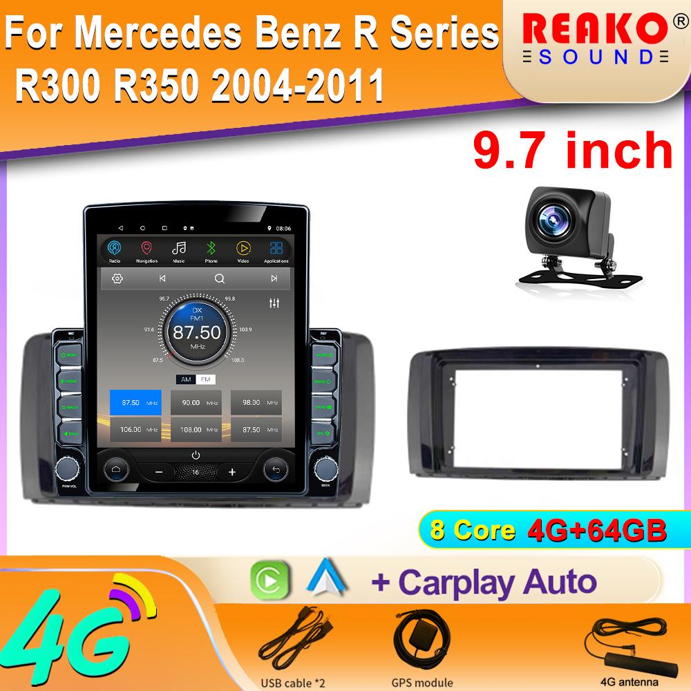 9,7-дюймовый вертикальный экран Tesla Android автомобильное радио GPS для Mercedes Benz R Class W251 R280 R300 R320 R350 R63 2006-2011 2013