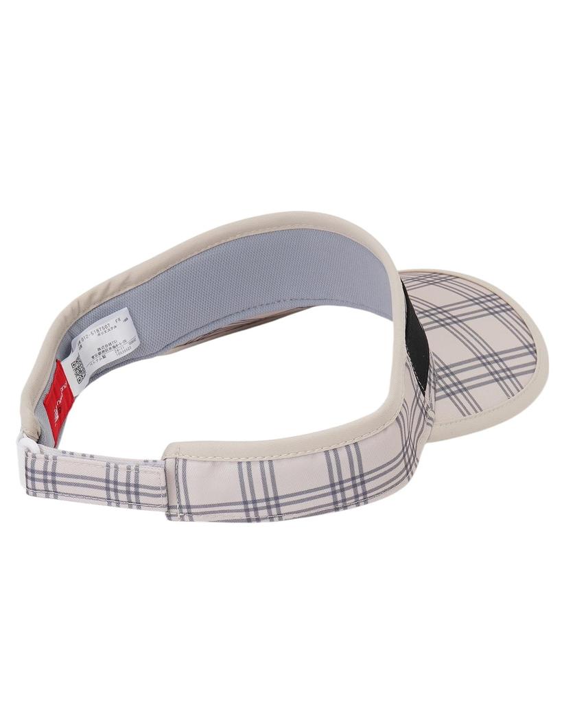[New Balance] Golf Women's Sun Visor (Double Check, Size Adjustable)  012-5187507 041Beige FR