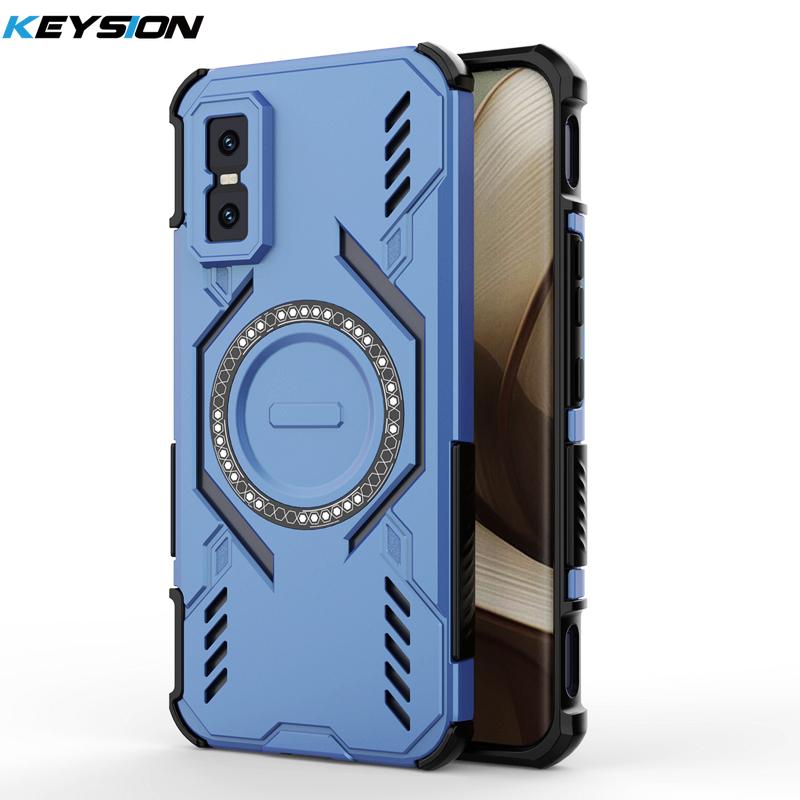 KEYSION Полый чехол с теплоотводом для Infinix GT 30 Pro 5G TPU+PC Магнитное охлаждение Ударопрочный чехол для телефона для Infinix GT 30