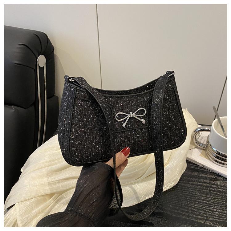 Bag Women's 2025 New High-end Textured Underarm Bag Fashion Portable Shoulder Bag Foreign Style Trend Baguette Bag