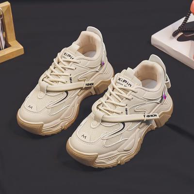 Летние новые женские туфли Dad Shoes женские дышащие сетчатые кроссовки с толстой подошвой легкие повседневные кроссовки Tide