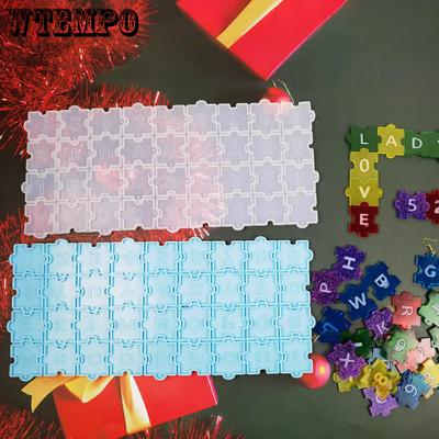 2 шт. Синие и белые силиконовые формы для букв и цифр для DIY, формы для словесных головоломок, формы для изготовления креативных поделок