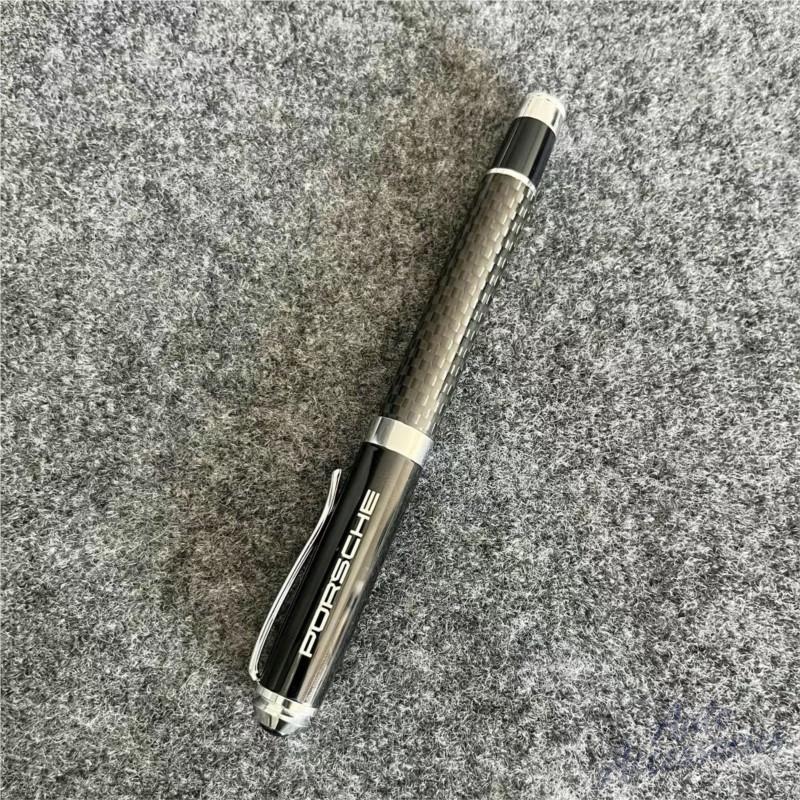 hbcr1 For Porsche Emblem Metal Engraved Fountain Pen Gifts Souvenirs Signature Pens Business Ballpoint Pen School Supplies Car Sticker