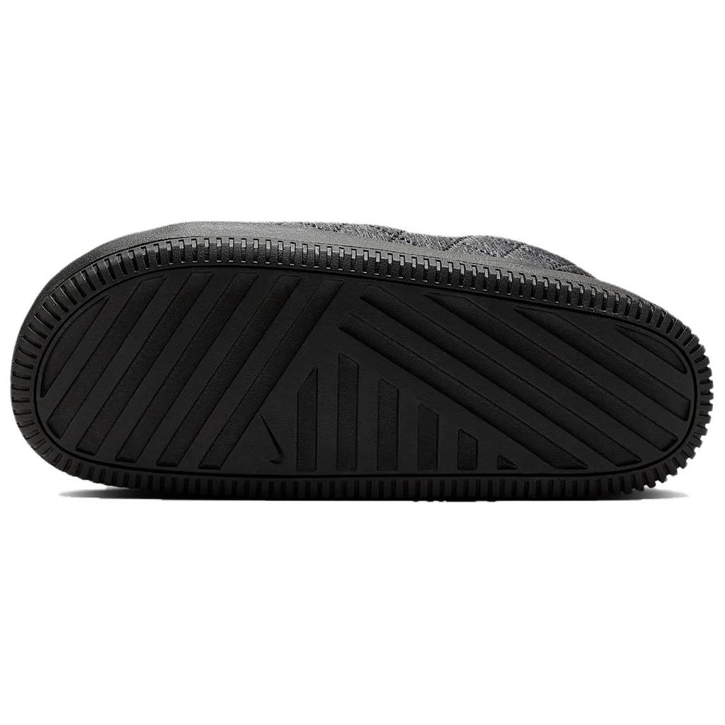 Nike Calm Sandal SE Black Metallic Silver Women Sneakers HJ9000-002