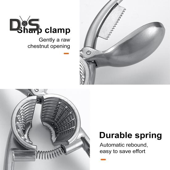 2 In 1 Nut Sheller And Cracker Tool Nutcracker for All Nuts Heavy Duty Shell Cracker with Non-slip Handle Chestnut Cutter for Walnuts Pecans Almonds